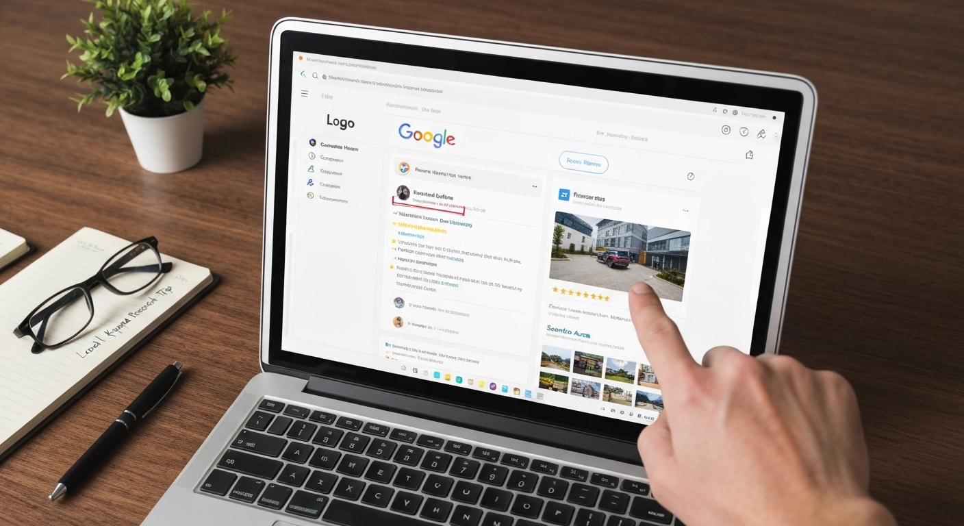 Skrenshot di Google My Business profilo esanta optimizita kun kompleta informo e keywordi.