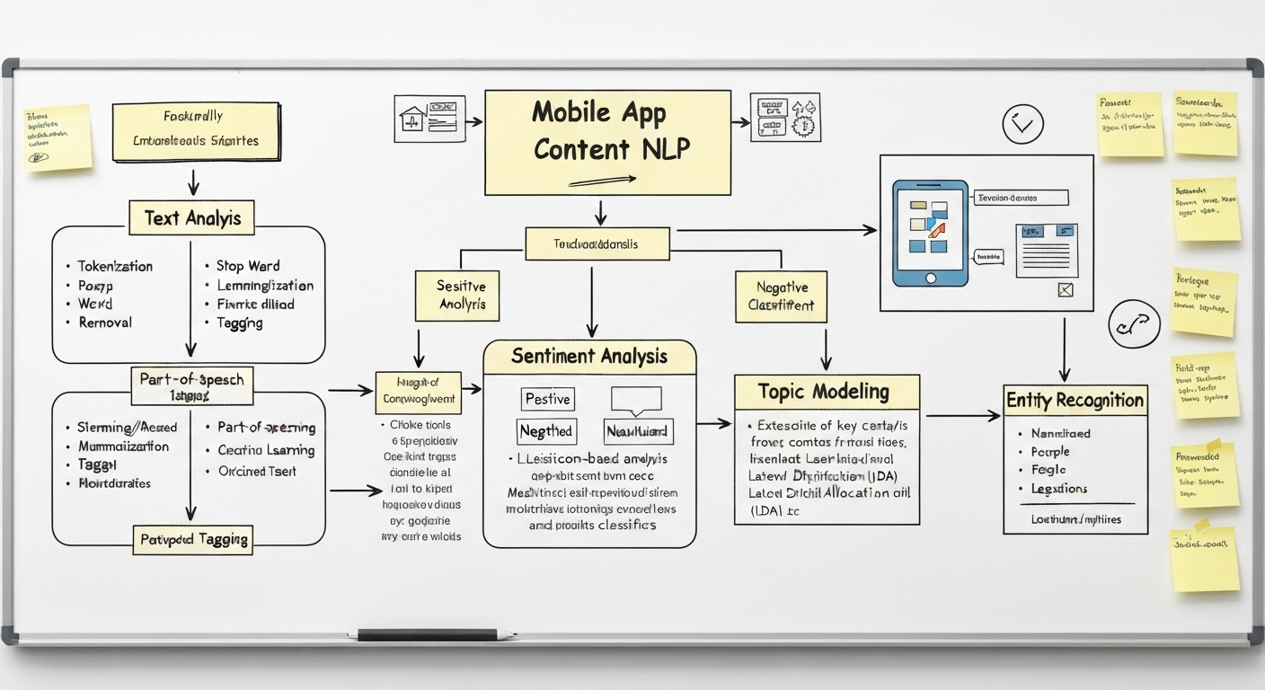 Diagramma explicante le fundamentos de Natural Language Processing
