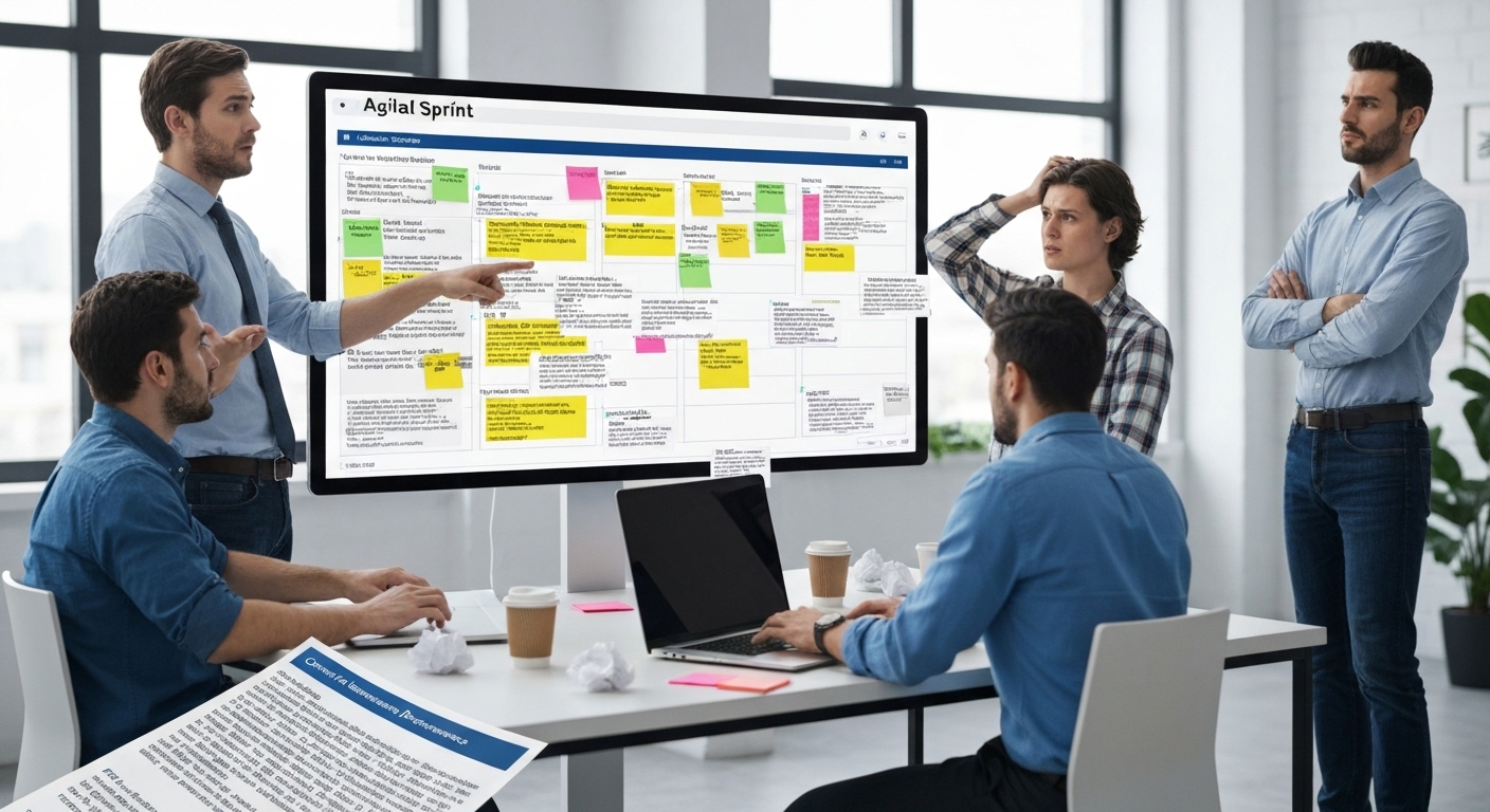 Common challenges encountered when adopting AI in agile software development.