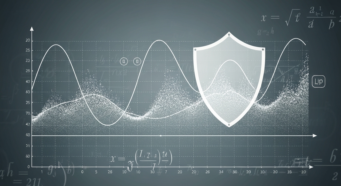 Illustration of the differential privacy mechanism adding noise to data.
