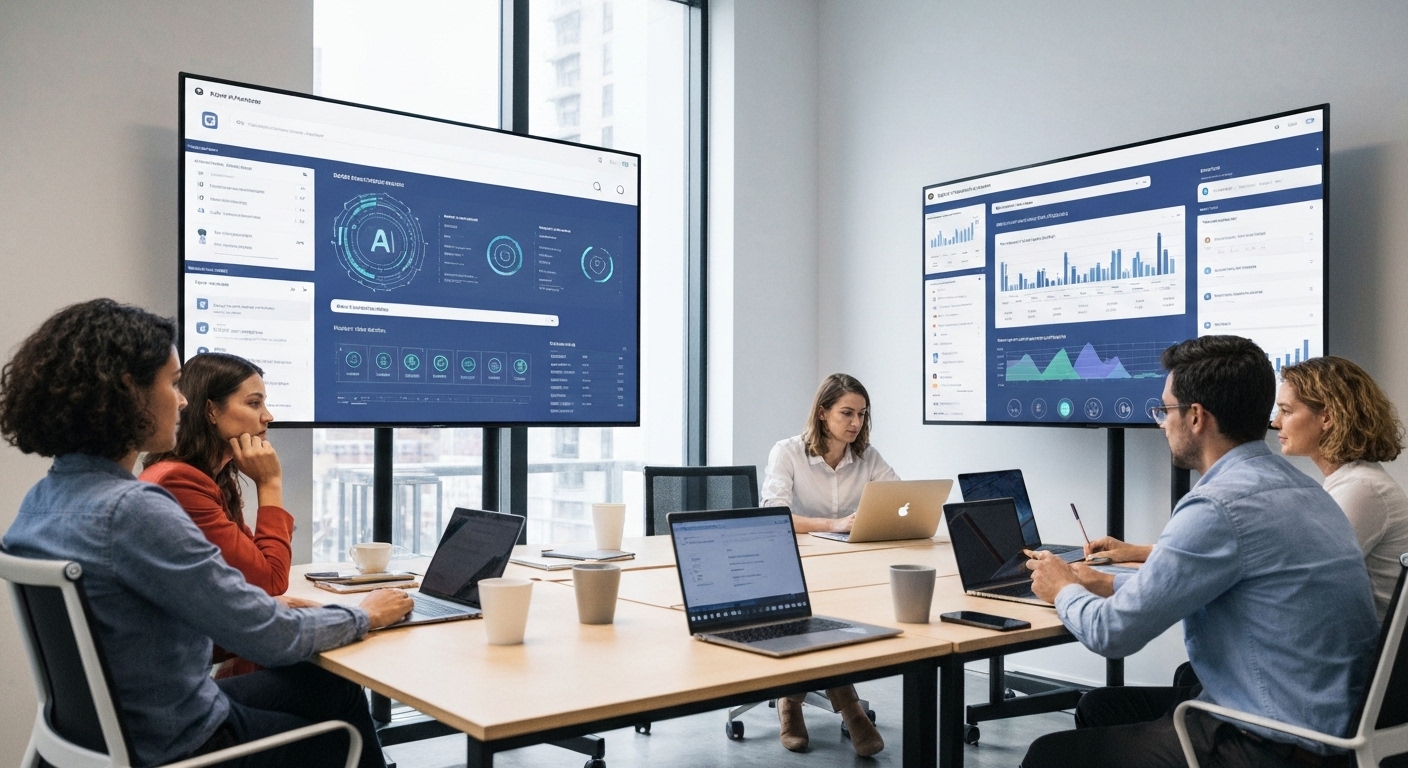 A selection of popular AI tools and platforms for business use.