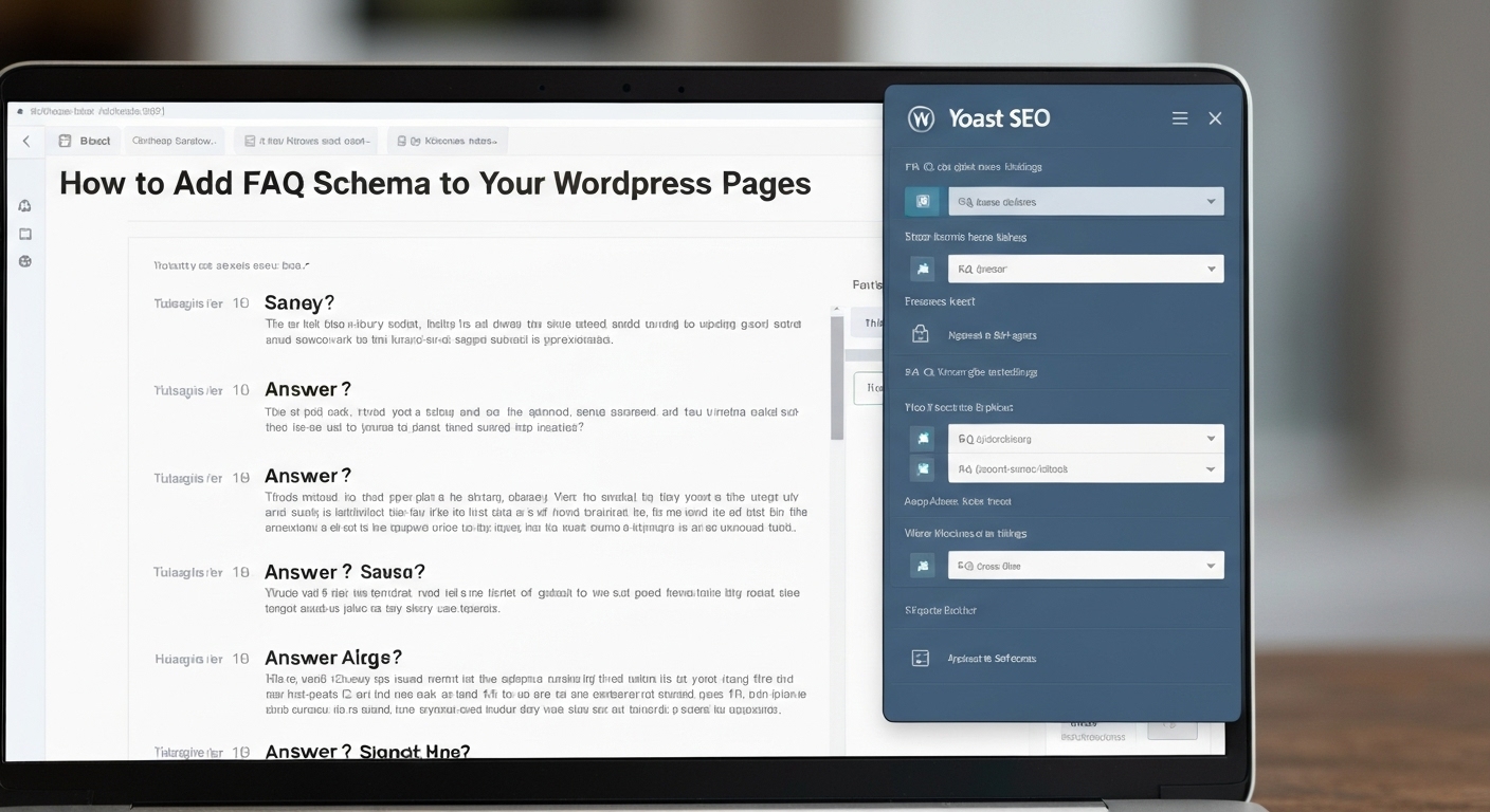 Example of adding FAQ schema using a WordPress plugin