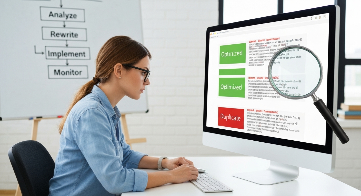 Optimisation des meta descriptions pour améliorer le classement SEO.