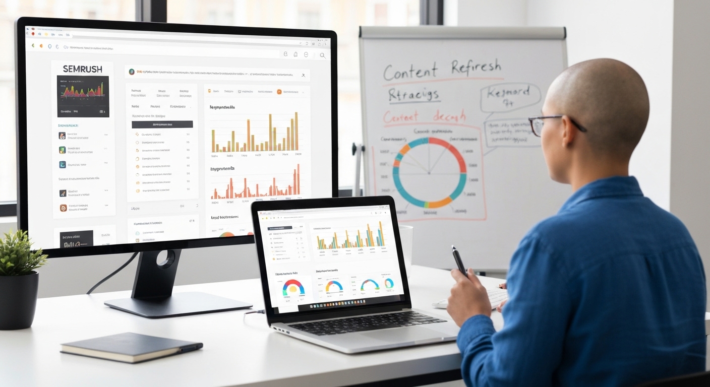 A collection of SEO audit tools being used for website analysis.