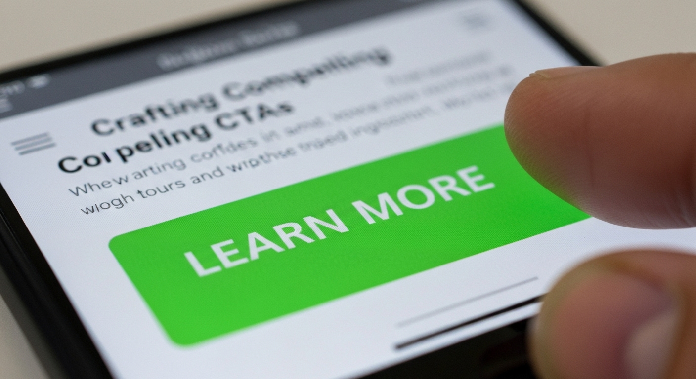 Example of a mobile-optimized call to action button, designed for easy clicking on smaller screens.
