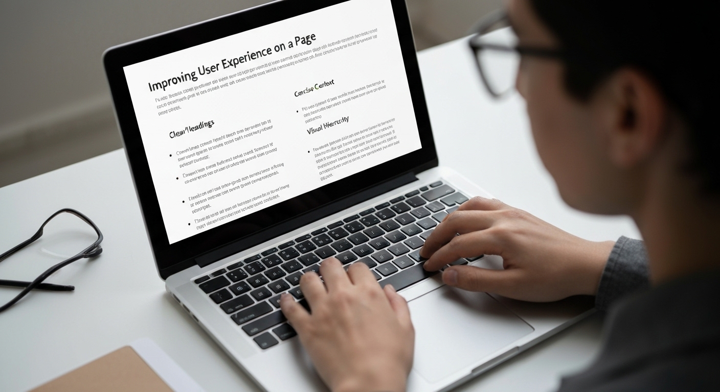 Example of content using headings, subheadings, and bullet points to improve readability