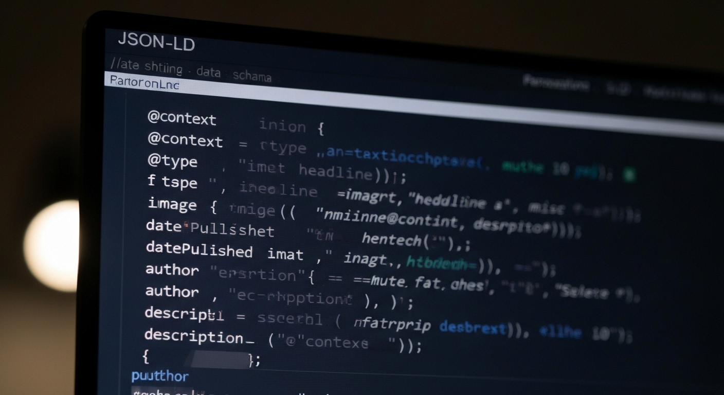 Example of JSON-LD code snippet for Article schema