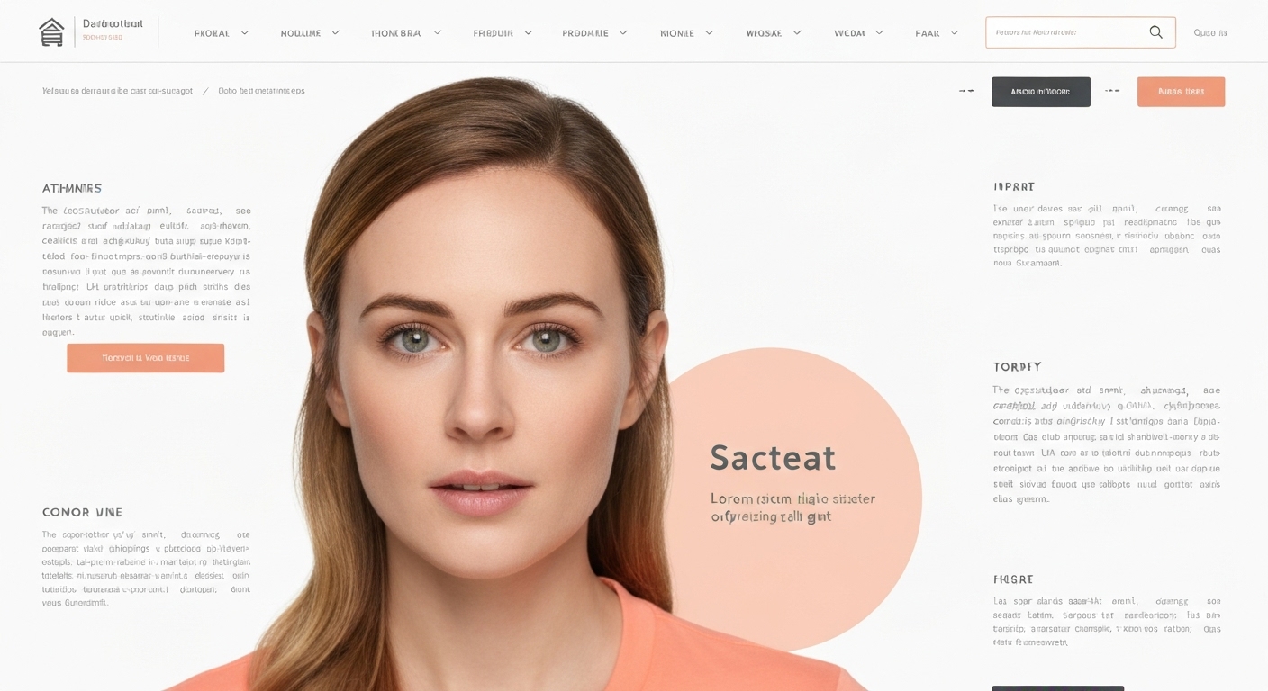 Website navigation menu using internal links for better user experience and SEO.
