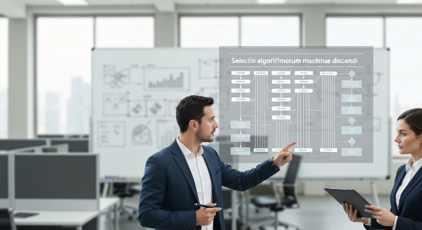 Selectio algorithmorum machinae discendi ad solutionem AI aptam.