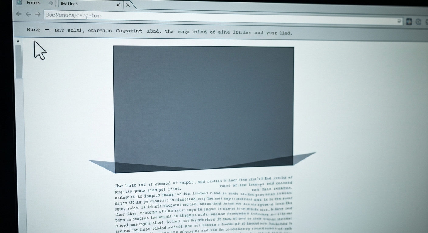 Screenshot showing an image loading and causing a layout shift due to missing width and height attributes