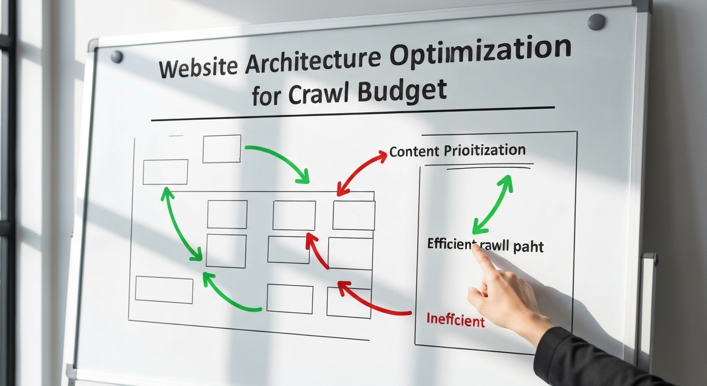 Optimizing website architecture for crawl budget