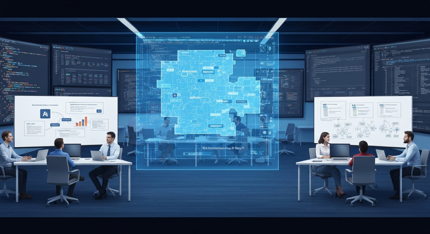 Illustration of AI-driven security automation processes