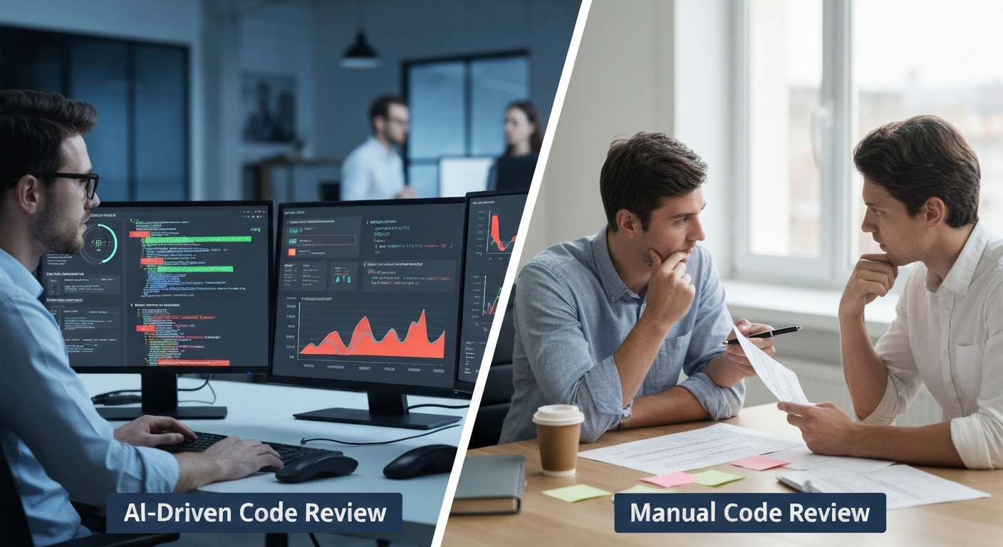 Comparison of AI-driven and manual code review processes