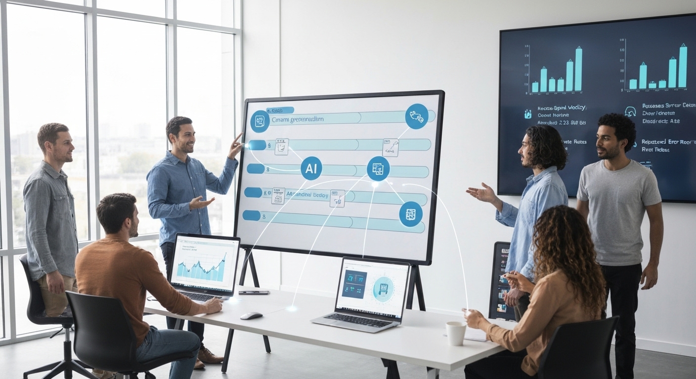 AI-powered automation reduces manual tasks, improving agile team efficiency.
