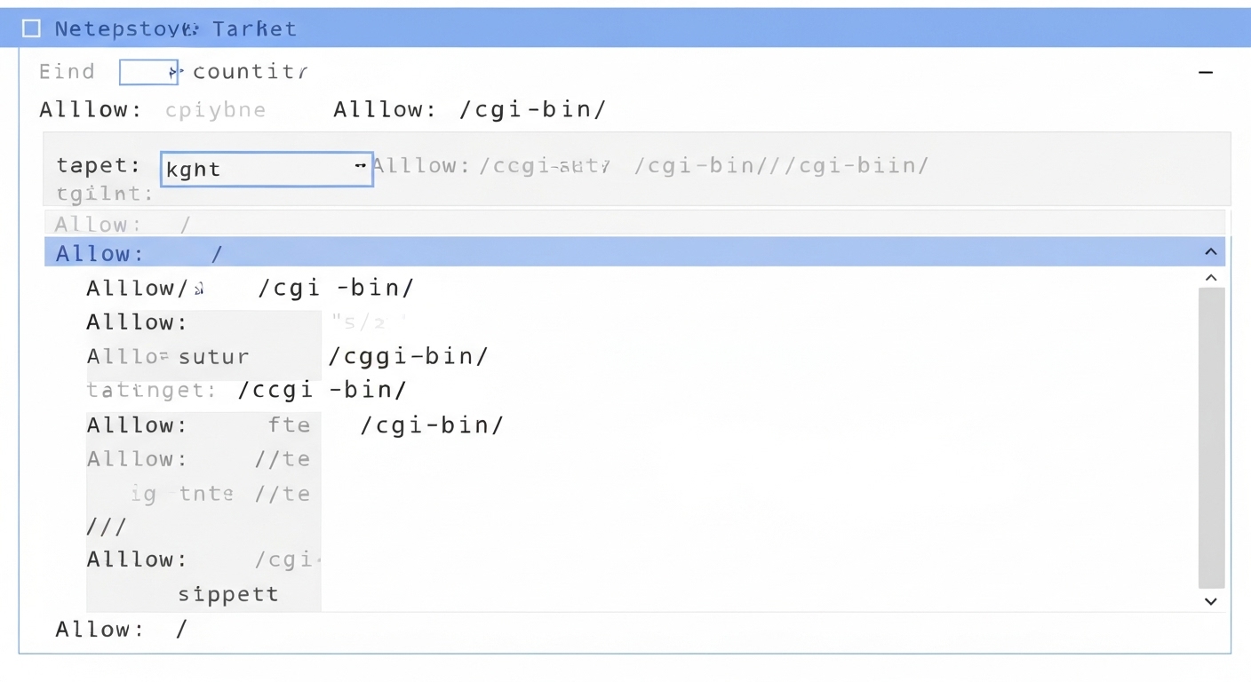Example of a robots.txt file showing how to specify the User-agent directive, targeting specific search engine crawlers