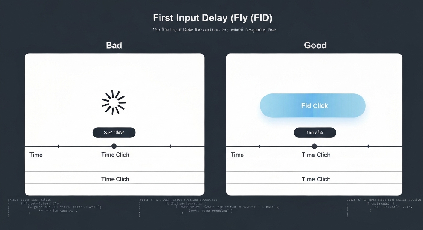 JavaScript-optimalisaasje strategyen om First Input Delay (FID) te ferminderjen.