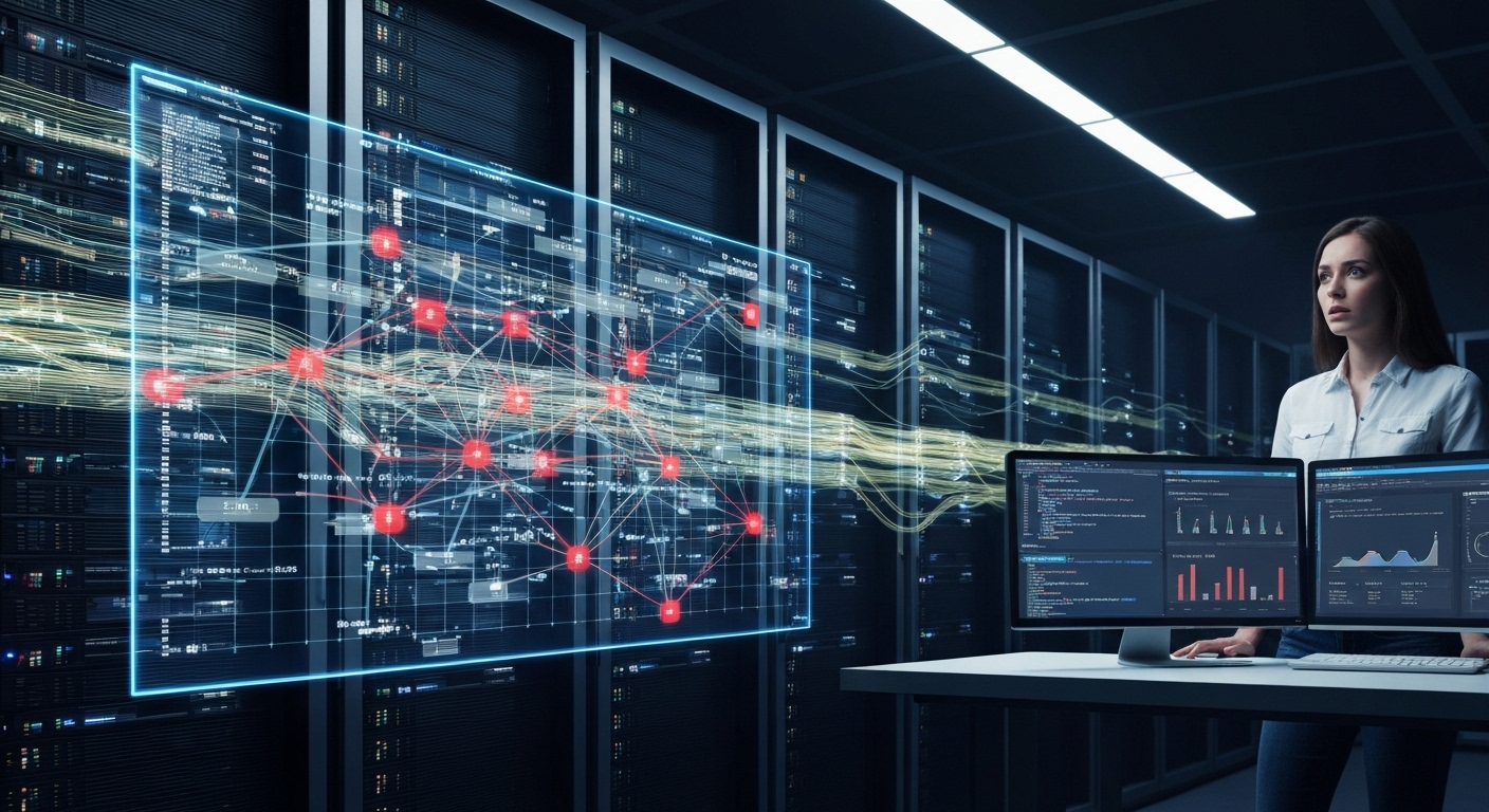 Machine learning model detecting fraudulent transactions.