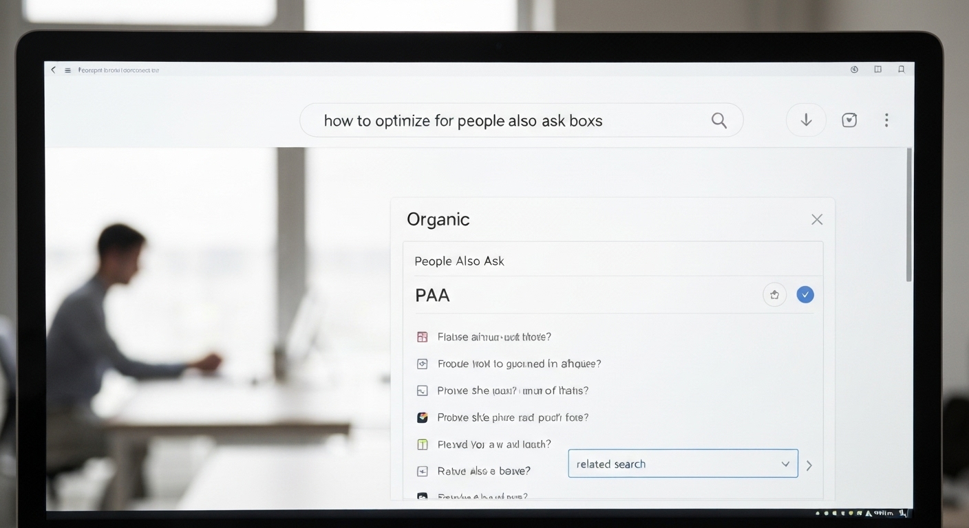 how to optimize for people also ask boxes